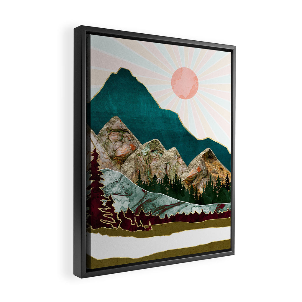 Retro Autumn Vista II Framed Canvas Print Gallery Image 2