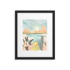 Retro Desert Oasis Framed Art Print Gallery Image 6