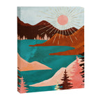 Retro Lake Canvas Print Gallery Image 8