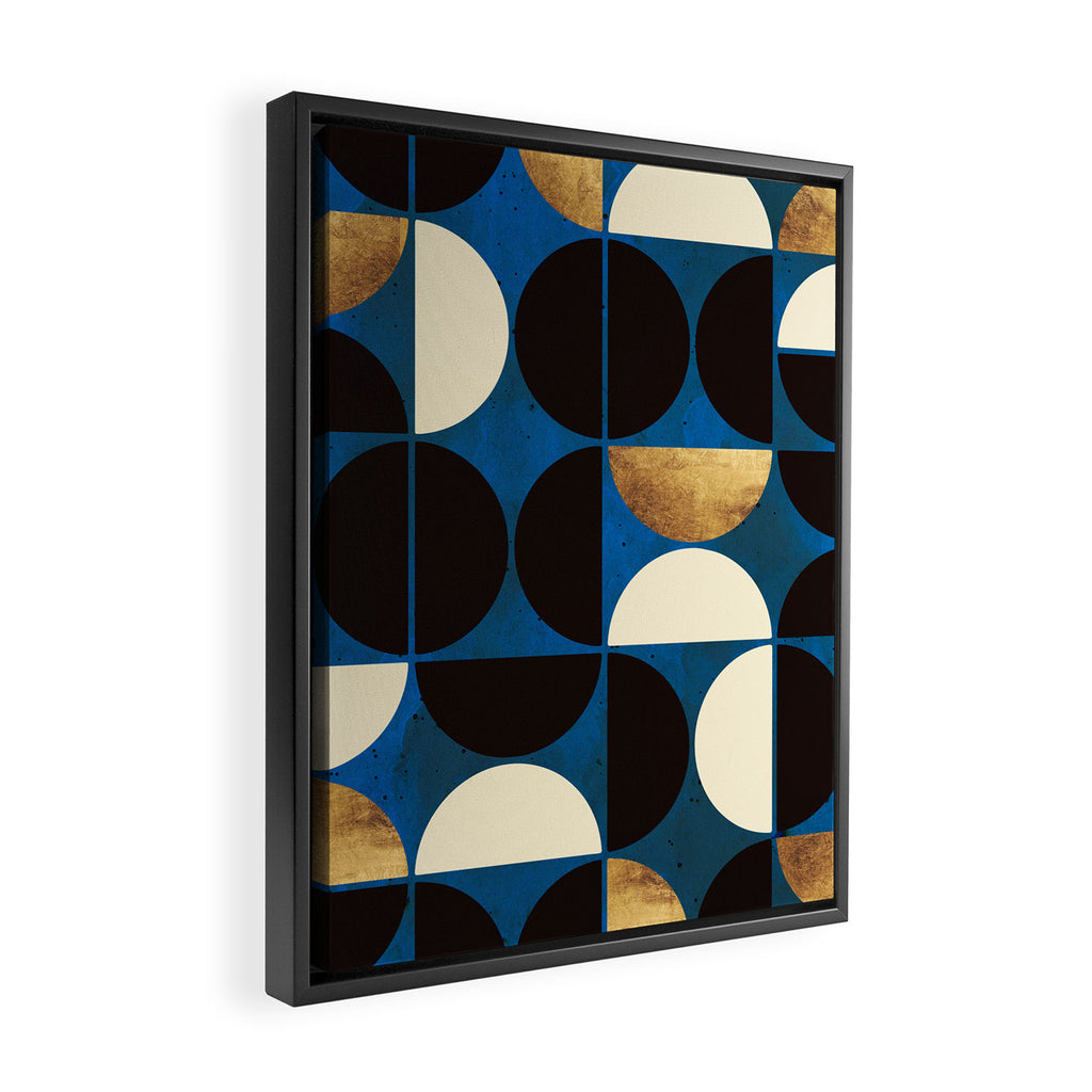 Retro Moon Framed Canvas Print Gallery Image 2