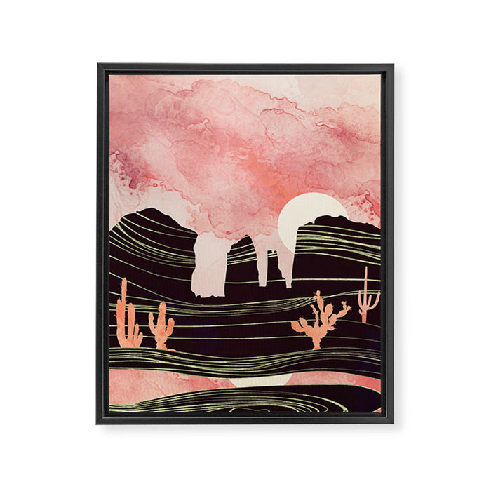 Rose Desert Framed Canvas Print Gallery Image 1