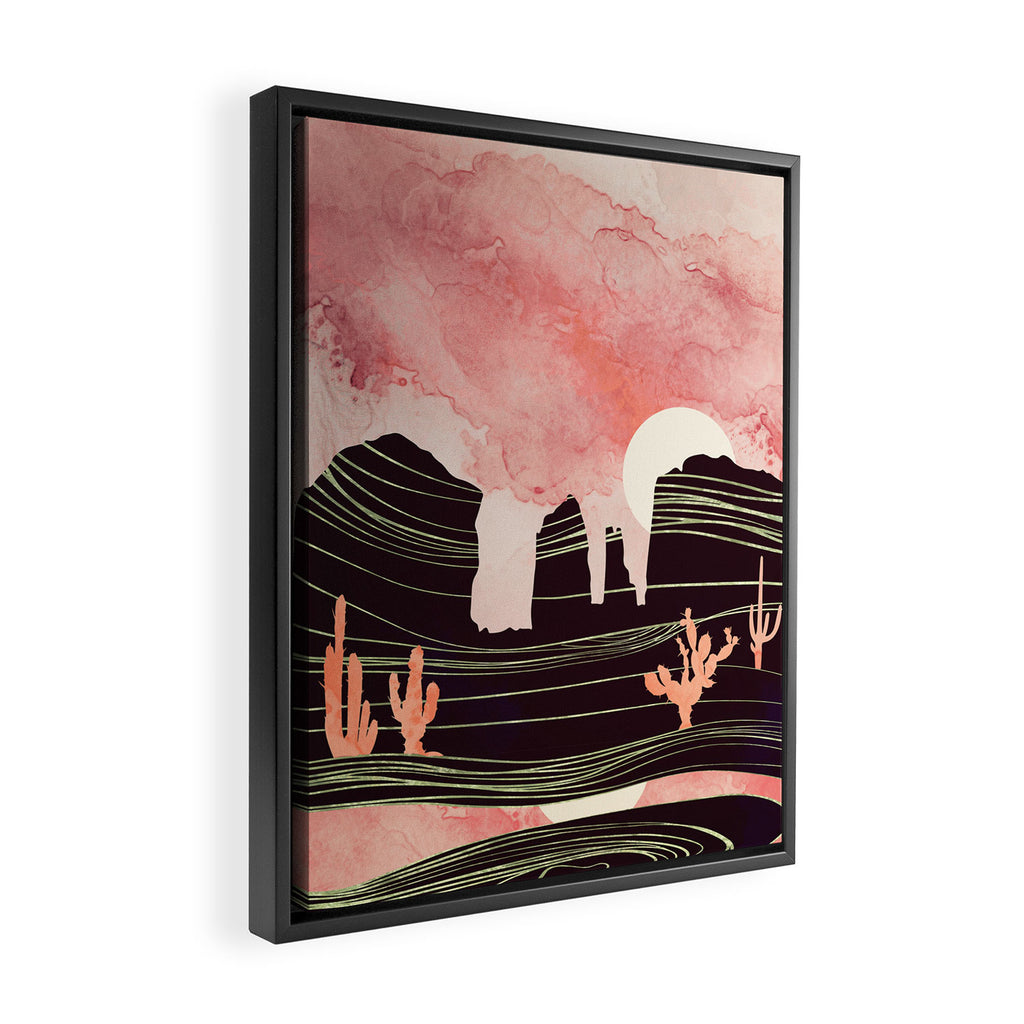Rose Desert Framed Canvas Print Gallery Image 2