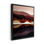 Rose Mountain Reflection Framed Canvas Print Gallery Image 2