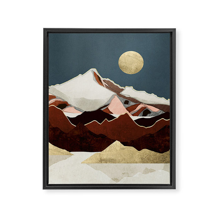 Rustic Mountains Framed Canvas Print Gallery Image 1
