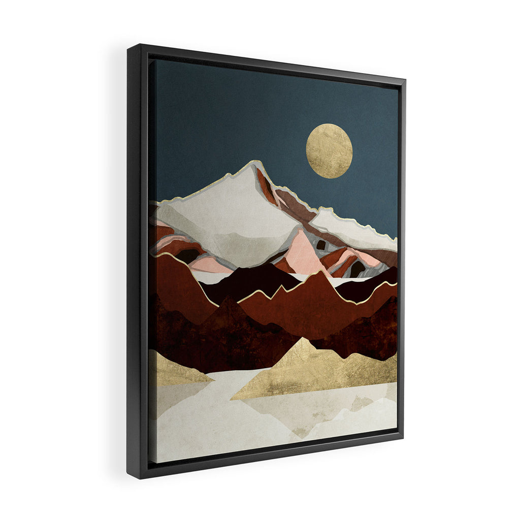 Rustic Mountains Framed Canvas Print Gallery Image 2