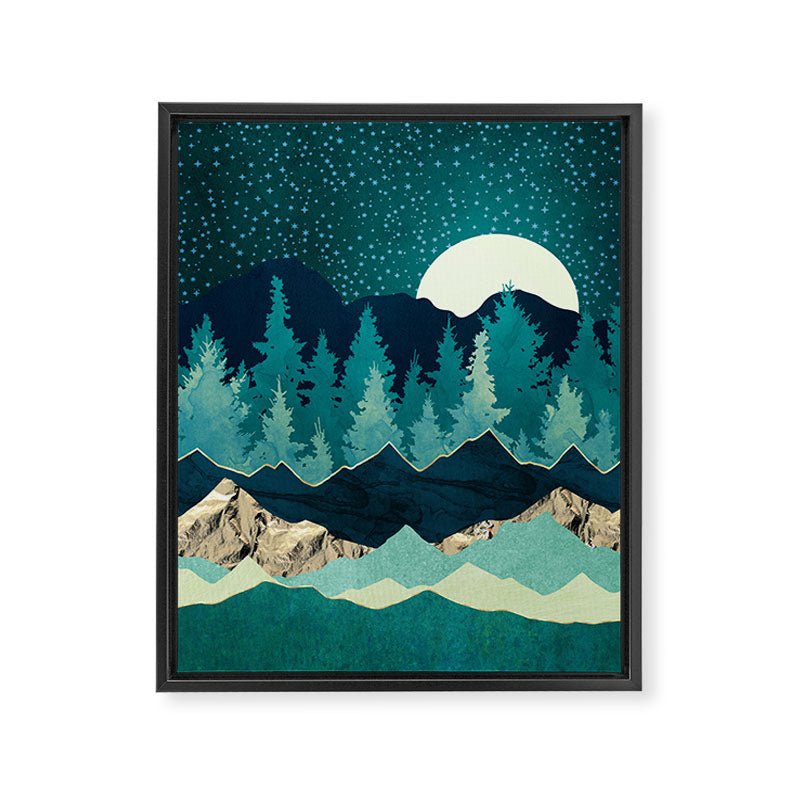Sage Forest Framed Canvas Print Gallery Image 8
