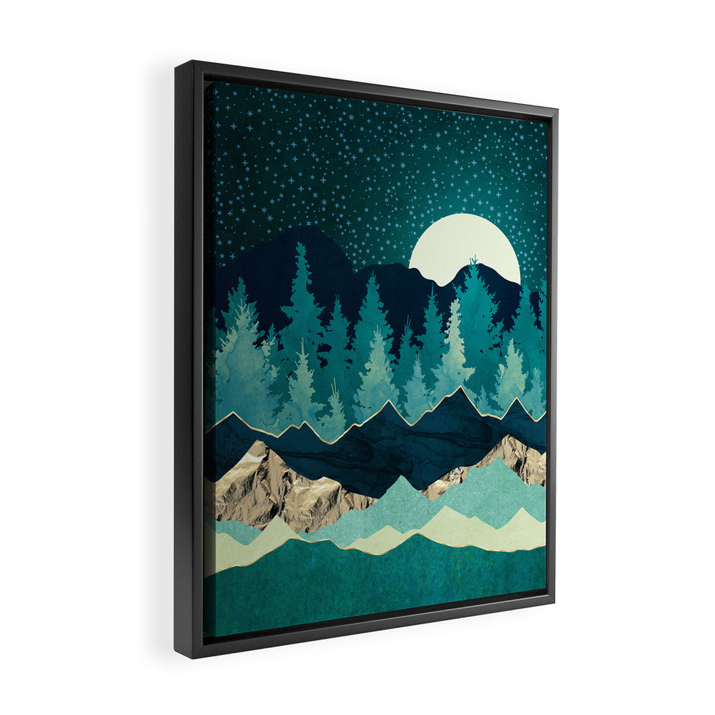 Sage Forest Framed Canvas Print Gallery Image 2
