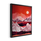 Scarlet Glow Framed Canvas Print Gallery Image 2