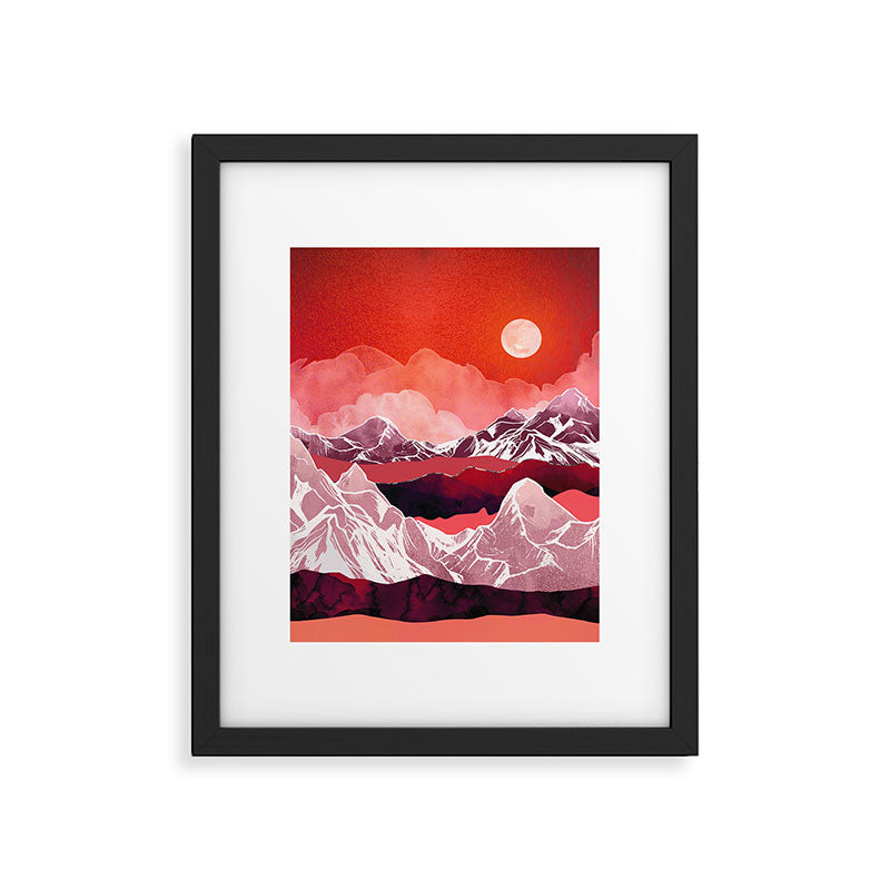 Scarlet Glow Framed Art Print Gallery Image 6