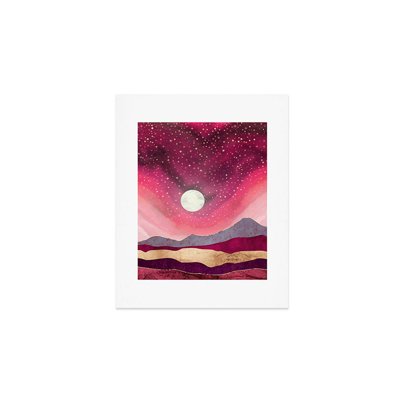 Scarlet Night Art Print Gallery Image 1