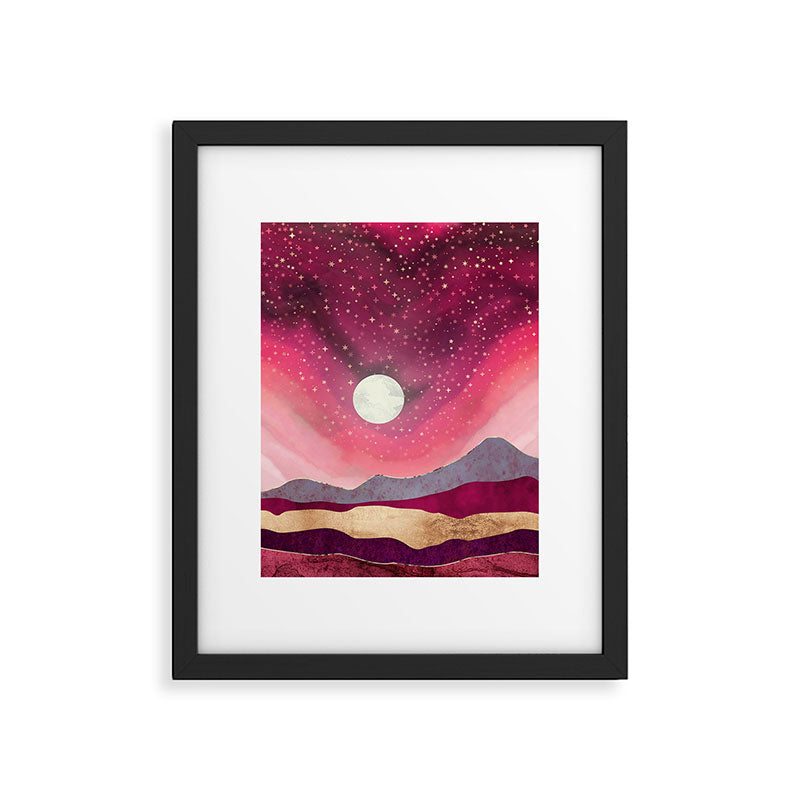 Scarlet Night Framed Art Print Gallery Image 6