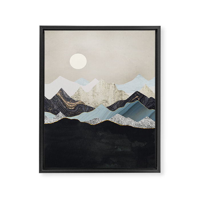 Silent Dusk Framed Canvas Print Gallery Image 1