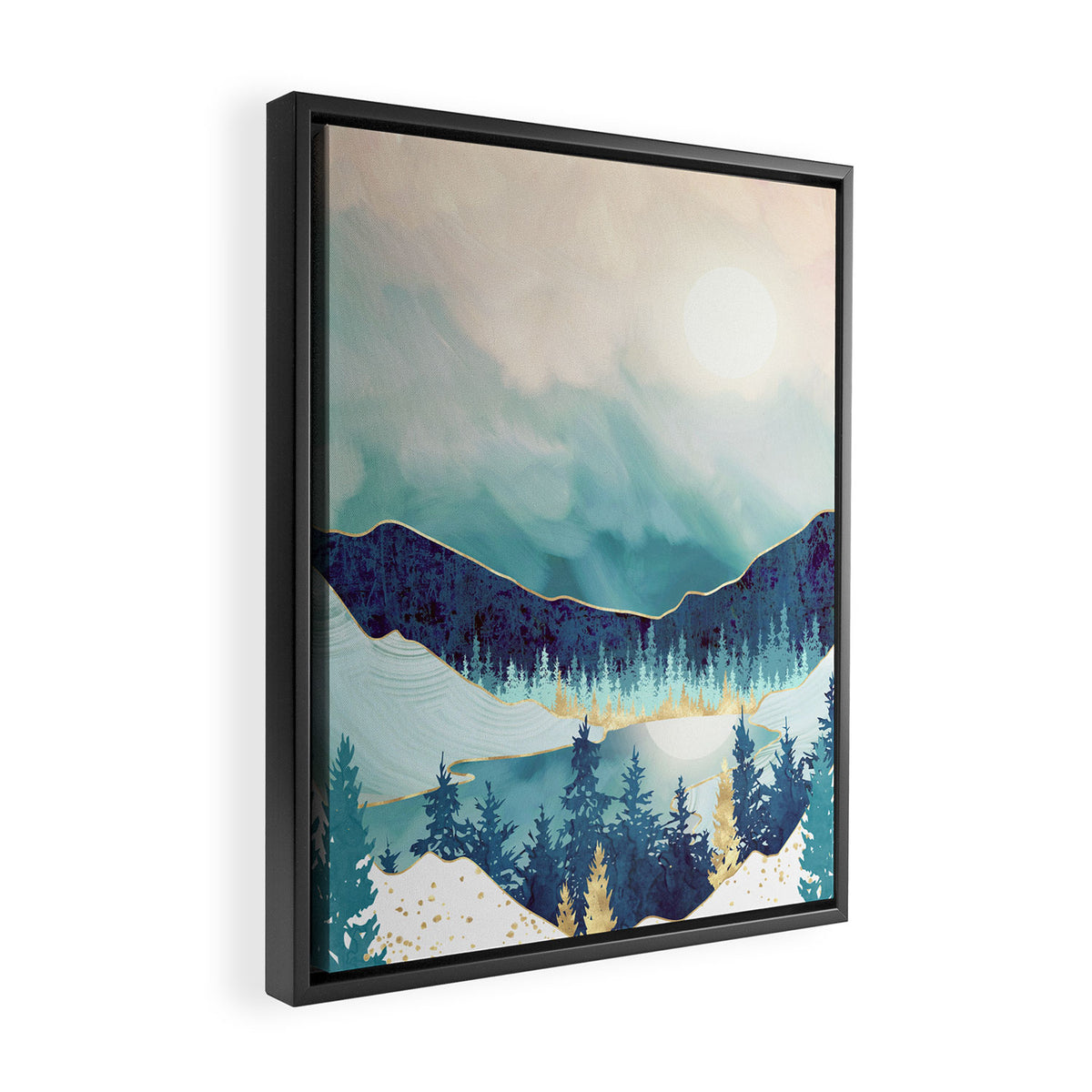 Sky Reflection Framed Canvas Print Gallery Image 2