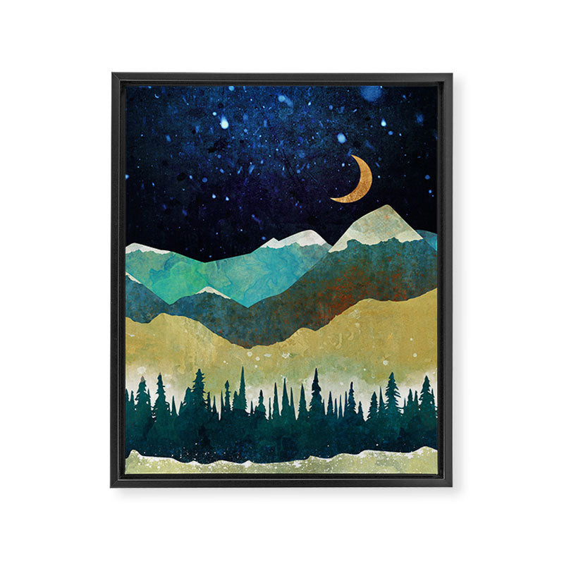 Snowy Night Framed Canvas Print Gallery Image 8