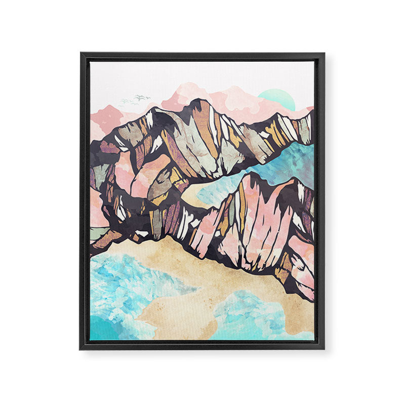 Solitary Beach Framed Canvas Print Gallery Image 8