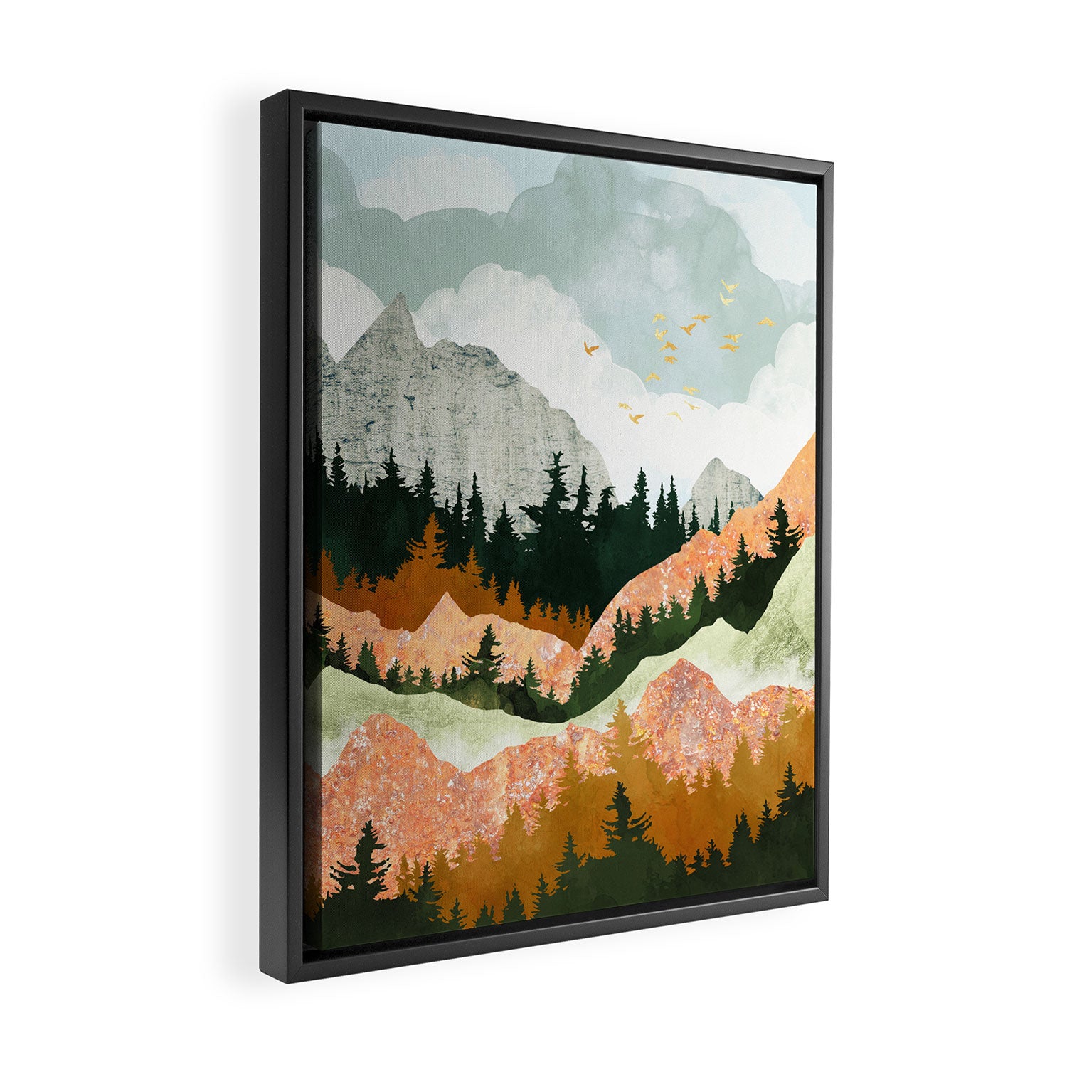 Spring Flight II Framed Canvas Print Gallery Image 2