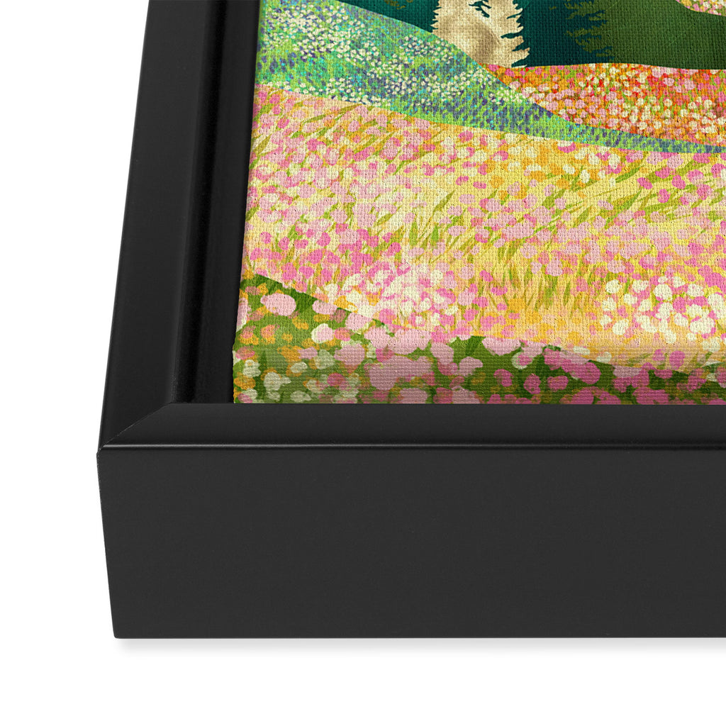 Spring Flower Vista Framed Canvas Print Gallery Image 3