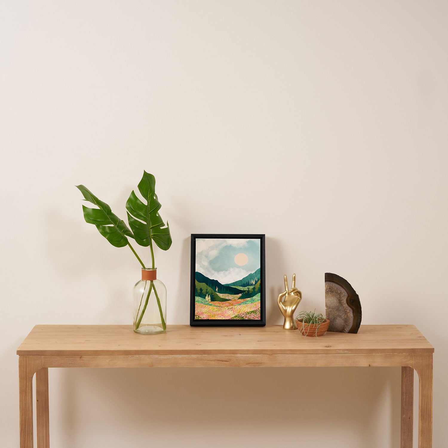 Spring Flower Vista Framed Canvas Print Gallery Image 4