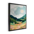 Spring Flower Vista Framed Canvas Print Gallery Image 2