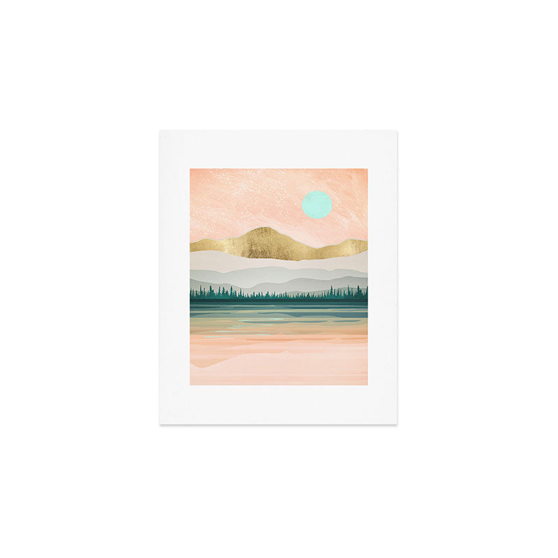 Spring Forest Lake Art Print Gallery Image 1