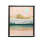 Spring Forest Lake Framed Canvas Print Gallery Image 8