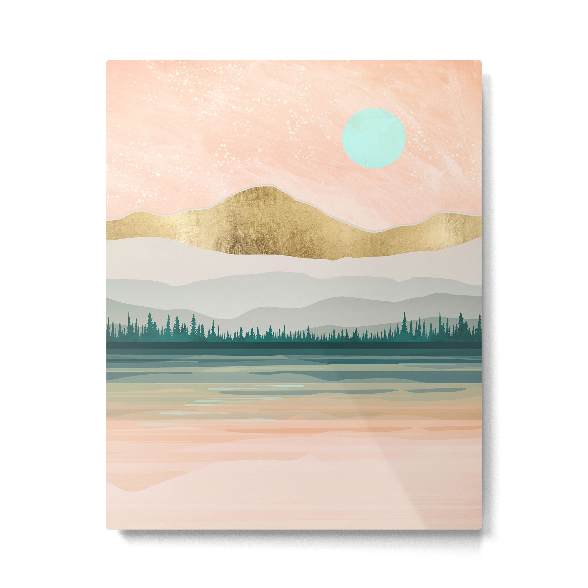 Spring Forest Lake Metal Print Gallery Image 6