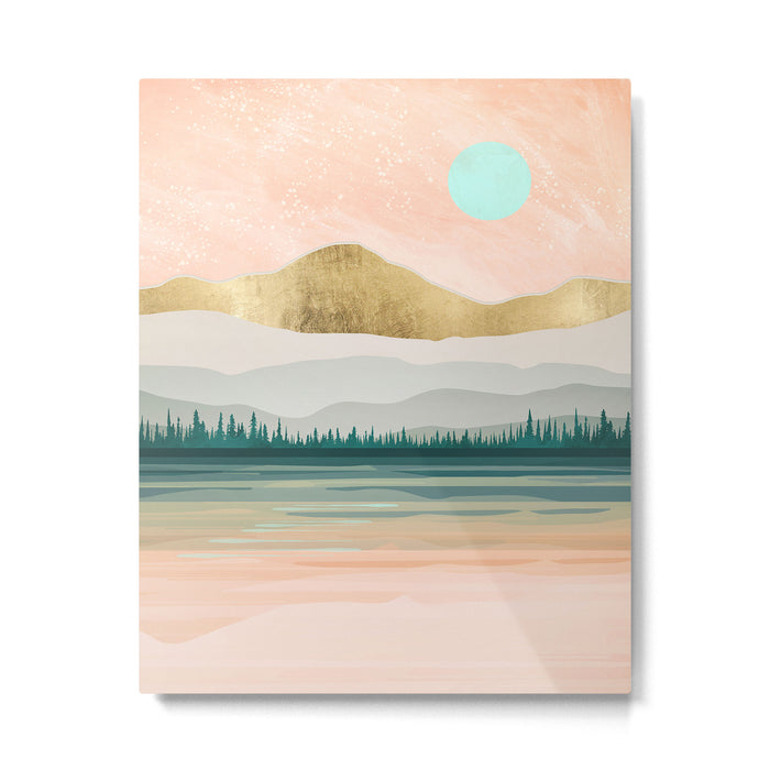 Spring Forest Lake Metal Print Gallery Image 1