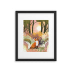 Spring Fox Framed Art Print Gallery Image 6