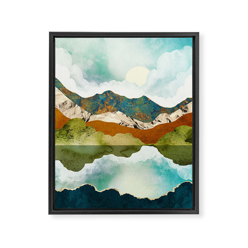 Spring Mountains Framed Canvas Print Gallery Image 8
