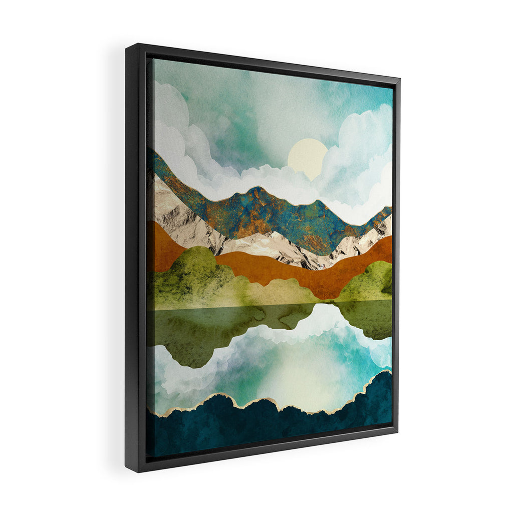 Spring Mountains Framed Canvas Print Gallery Image 2