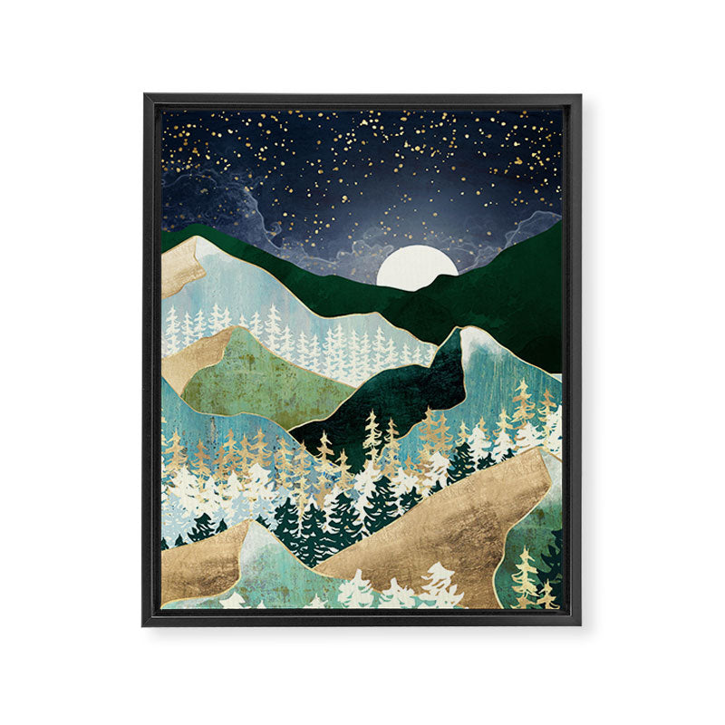 Spring Night Vista Framed Canvas Print Gallery Image 8