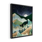 Spring Night Vista Framed Canvas Print Gallery Image 2