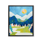 Spring River Framed Canvas Print Gallery Image 8