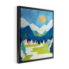 Spring River Framed Canvas Print Gallery Image 2
