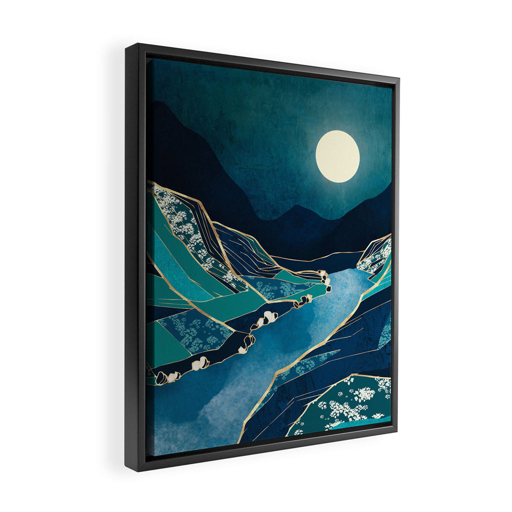Spring River Night Framed Canvas Print Gallery Image 2