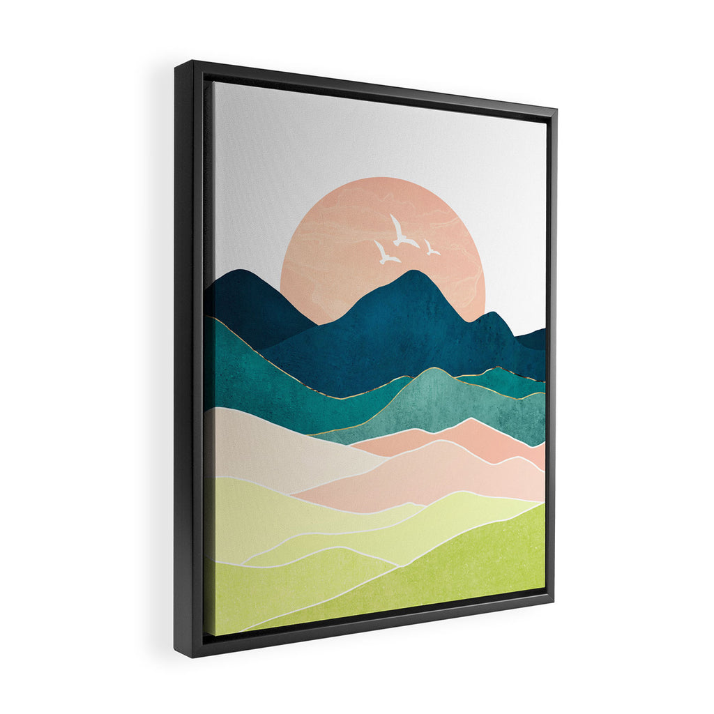 Spring Vista Framed Canvas Print Gallery Image 2