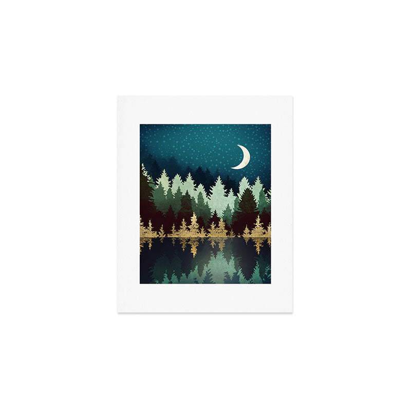Star Forest Reflection Art Print Gallery Image 1