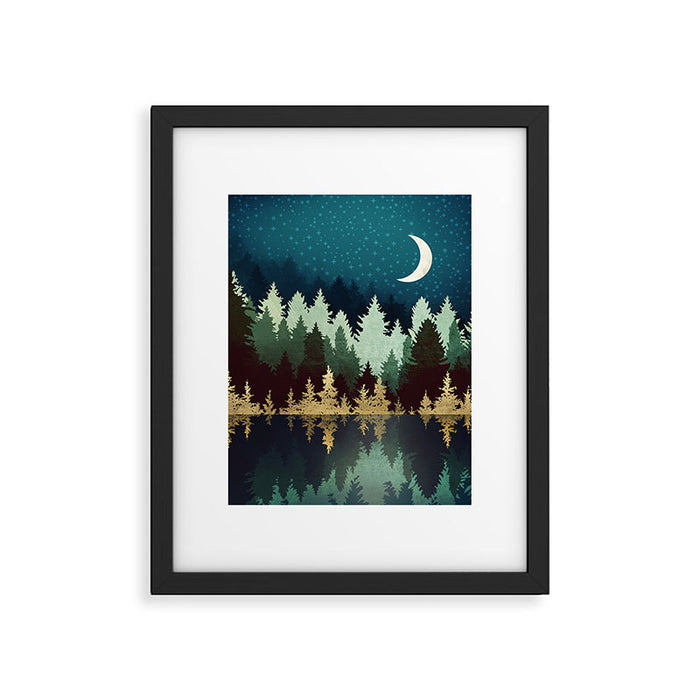 Star Forest Reflection Framed Art Print Gallery Image 1