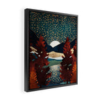 Star Sky Reflection Framed Canvas Print Gallery Image 2
