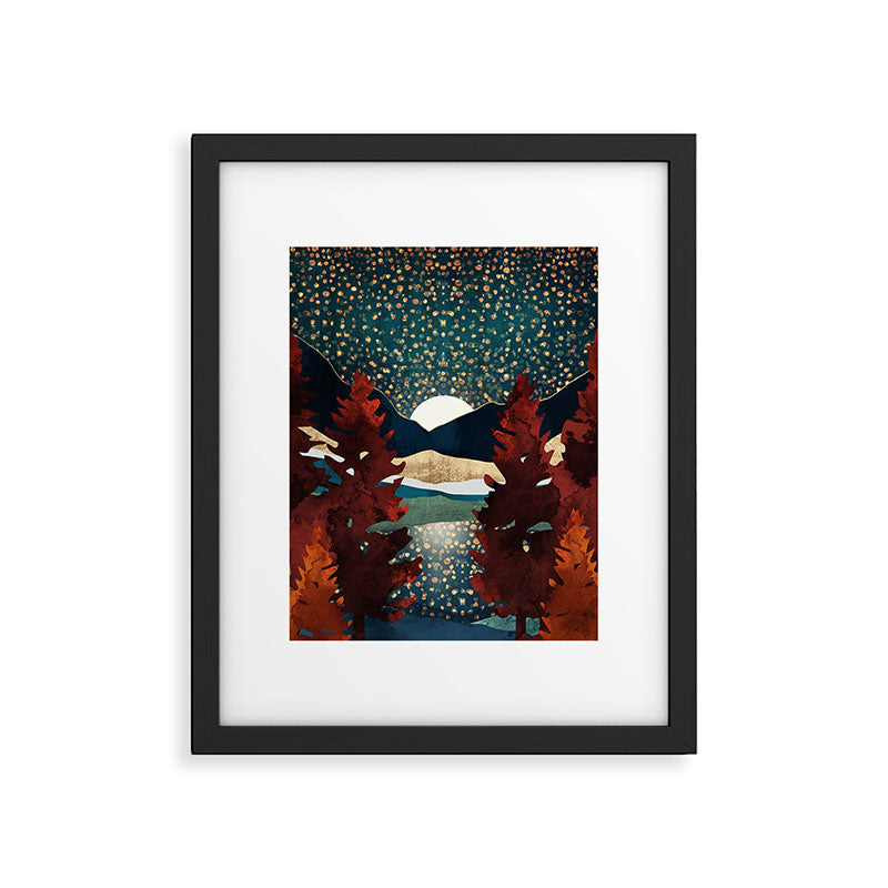 Star Sky Reflection Framed Art Print Gallery Image 6