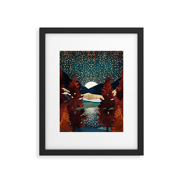 Star Sky Reflection Framed Art Print Gallery Image 1