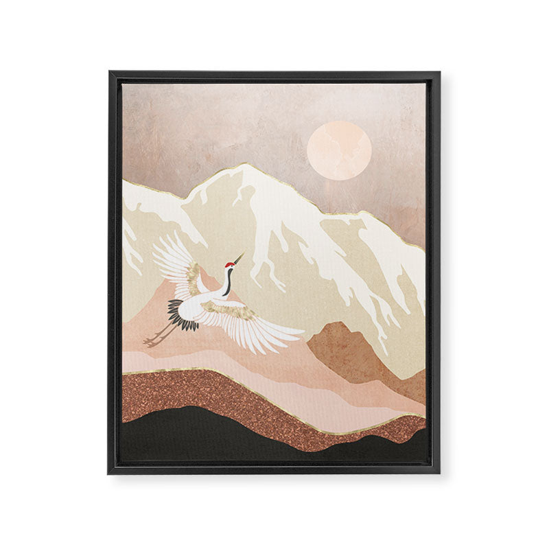 Sugar Mountain Crane Framed Canvas Print Gallery Image 8