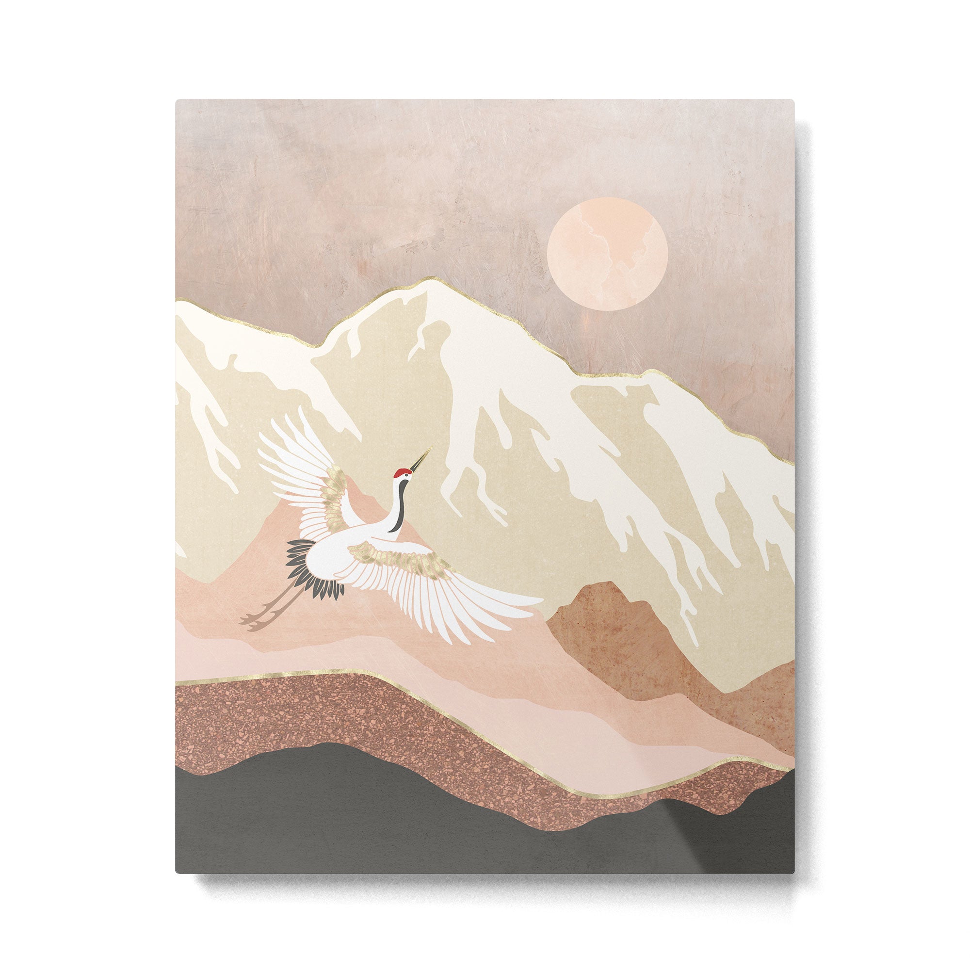Sugar Mountain Crane Metal Print Gallery Image 6