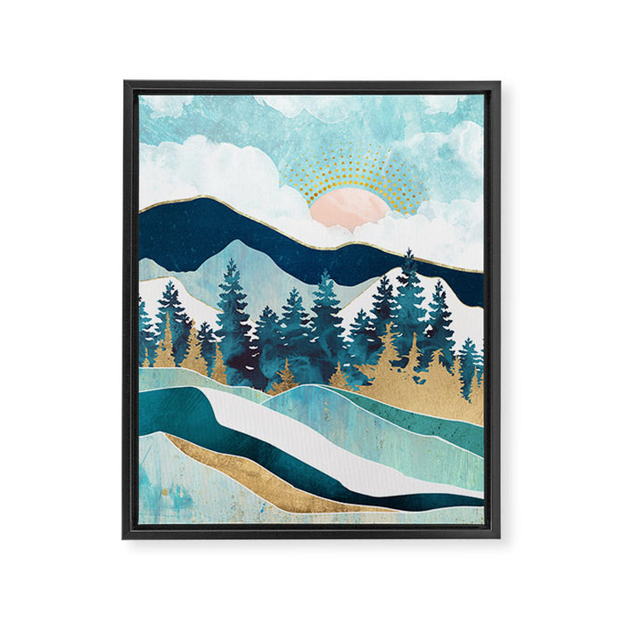 Summer Forest Framed Canvas Print Gallery Image 1