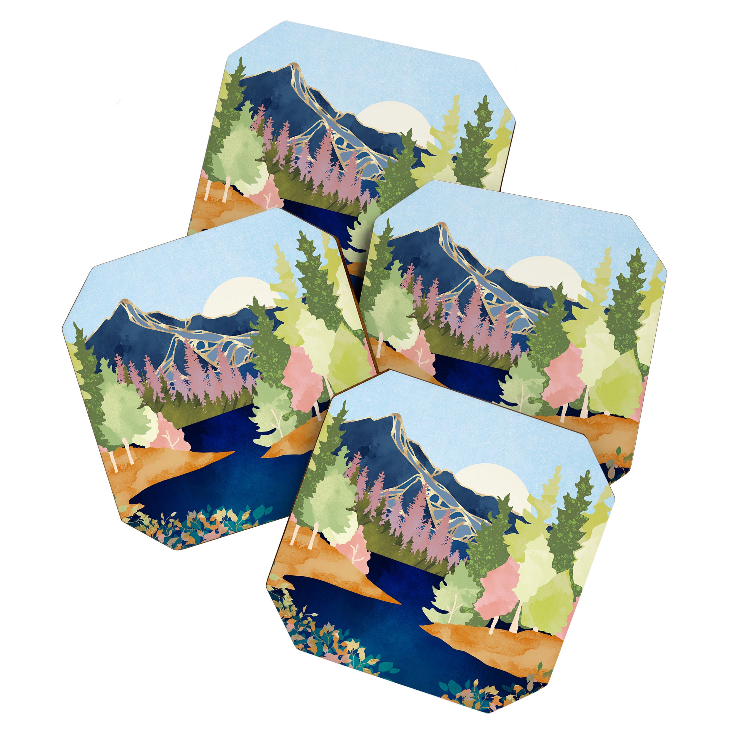 Summer Forest Lake Coaster Gallery Image 1