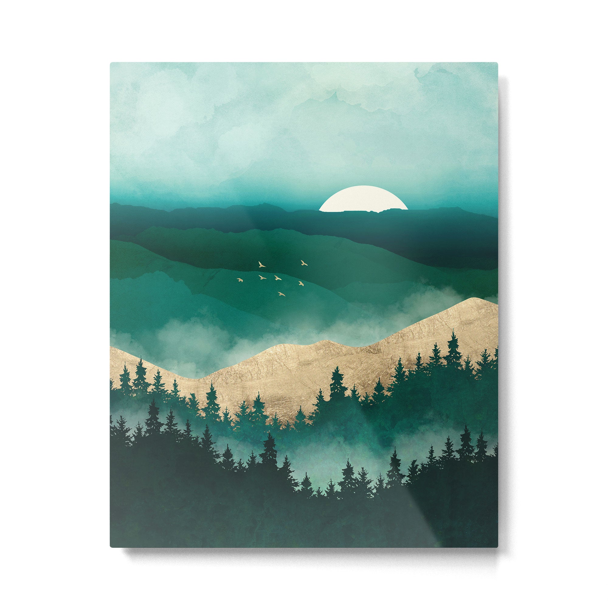 Summer Forest Mist Metal Print Gallery Image 6