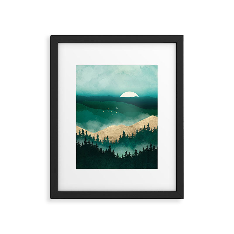 Summer Forest Mist Framed Art Print Gallery Image 6