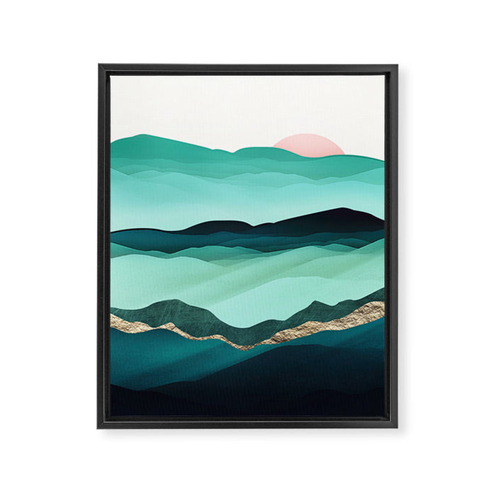 Summer Hills Framed Canvas Print Gallery Image 1