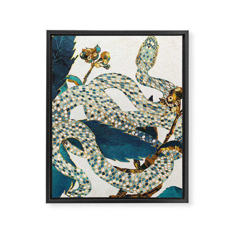 Summer Indigo Garden Framed Canvas Print Gallery Image 8