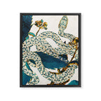 Summer Indigo Garden Framed Canvas Print Gallery Image 8